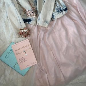 Plus size: Light Pink Tule Skirt